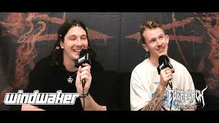 KNOTFEST Interview Liam and Conner of WINDWAKER [upl. by Gorrian]