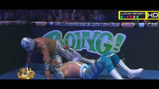 Caristico y Soberano jr VS Volador jr y Flyer  highlights [upl. by Ahsillek195]