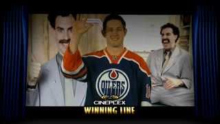 Oilers Jumbotron Oilers imitate Borat [upl. by Valerio]