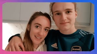 VLOG  UWCL Qualification for Arsenal 🎉  Lisa Evans amp Vivianne Miedema [upl. by Ande]