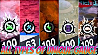 ALL TYPES OF UNIQUE GAUGE 🔥 IN DRAGON BALL LEGENDS [upl. by Mikah]