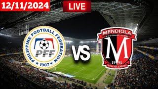 PFF Developmental Club vs Mendiola  PFL  Fifa Live Match HD Today 🛑 [upl. by Elamef]