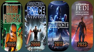 Evolution of Star Wars Games 19952023 gamehistory gameevolution [upl. by Anirda]