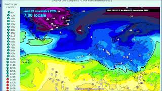 PRUDENCE IMPORTANT CONFLIT NEIGEUX ce jeudi sur une bande allant de la Bretagne vers lest du pays [upl. by Goodkin]