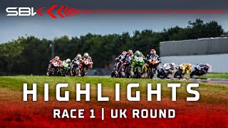 FULL HIGHLIGHTS Race 1 at Donington Park 🌳  2024 UKWorldSBK 🇬🇧 [upl. by Yerga]