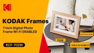 RCF702W Kodak Digital Photo Frames 7 inch digital picture frame kodak wifipictureframe [upl. by Furmark]