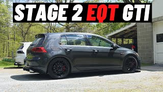 This Stage 2 EQT Mk7 GTI Rips  LOUD Pops and Bangs [upl. by Beitnes]