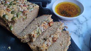 Tahini Bread Moist Delicious and Glutenfree with Keto Option [upl. by Adnirual]