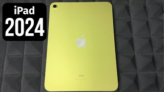 New iPad 2024  109”  Yellow 10th Generation  64gb  Unboxing [upl. by Wyndham]