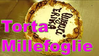 Torta Millefoglie per Festa di Compleanno Bambino o Comunione  Pasta Sfoglia Crema [upl. by Jada]