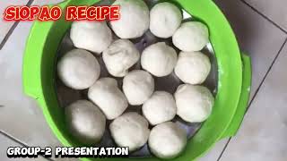 Bread and Pastry  SIOPAO RECIPE [upl. by Lareine]