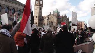 Syrian National Anthem in Boston MA  النشيد الوطني السوري في بوسطن [upl. by Alliehs]