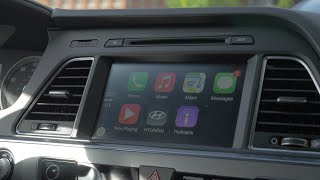 Apple CarPlay Hands On 2015 Hyundai Sonata [upl. by Adnirim]