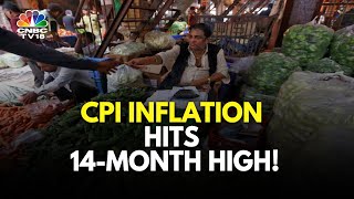 Retail Inflation Spikes In Oct At A 14Month High  Oct CPI At 621  State Of The Economy [upl. by Enelcaj316]