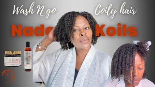 Wash N Go  Type 4 Coily  Nade Koils  Sea Moss Curl Nourish and Diamonds And Curls Custard [upl. by Publias]