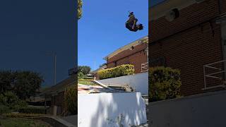 Extreme Pogo front flip over big gap Henry Cabelus crazy pogo trick pogo parkour [upl. by Eeznyl]