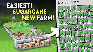 Minecraft NEW SugarCane EASY Farm Tutorial  7300 PHR [upl. by Godwin]