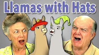 ELDERS REACT TO LLAMAS WITH HATS [upl. by Handler84]