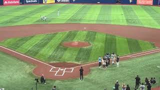 Evan Longoria makes his return to Tropicana Field [upl. by Ailekahs8]