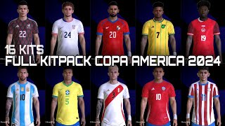 PES 2017  NEW FULL KITPACK COPA AMERICA 2024 [upl. by Daloris]