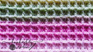 How to Crochet the Waffle Stitch [upl. by Boothman]