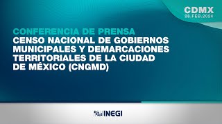 Censo Nacional de Gobiernos Municipales y Demarcaciones Territoriales de la Ciudad de México CNGMD [upl. by Anal]