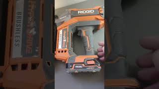 Ridgid Cordless 18g Brad Nail Gun Review [upl. by Fritzie]