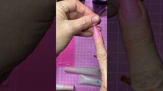 Placing Dual Tip On Nail nails nailart polygel [upl. by Joellen]