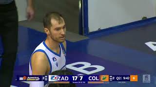 AdmiralBet ABA League 202425 highlights Round 8 Zadar – Cedevita Olimpija 9112024 [upl. by Pen415]