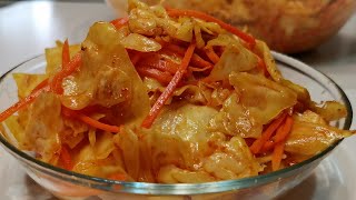 🥕КОЧАН КАПУСТЫ И Одна Морковка  ОБАЛДЕННАЯ КАПУСТА По КОРЕЙСКИ 🍲 [upl. by Muslim506]