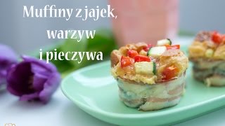 Muffiny z jajek i czerstwego pieczywa idealne zamiast kanapki do pracy  Ugotowanitv HD [upl. by Niuq]