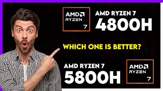 AMD Ryzen 7 4800H vs AMD Ryzen 7 5800H Comparison [upl. by Arabela]