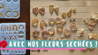 ✂️🌸 ON FABRIQUE DES BIJOUX AVEC NOS FLEURS  diy [upl. by Jahncke]