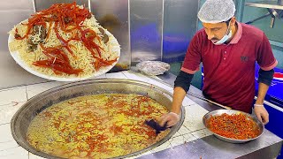 AFGHANI PULAO RECIPE 200 KG Afghani Pulao  Plov Rice Popular Street Food Islamabad Pakistan [upl. by Selmore]