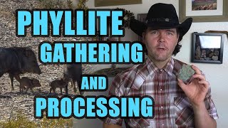 Phyllite Rock  Gathering and Processing Techniques for Pottery [upl. by Aracal]