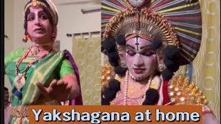 Chikka Mela Yakshagana 2024 Talented Yakshagana Artists Performing At My Homeyakshaganavideos [upl. by Ardnyk69]