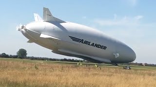 Airlander 10 crash closeup amp slow motion [upl. by Ainerol382]