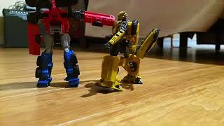 Optimus Prime VS Bumblebee The Full Movie Stop Motion [upl. by Annorah]