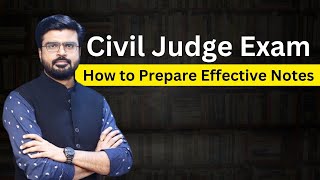 Civil Judge Mains Exam  How to prepare notes  MJ Sir [upl. by Abbe]