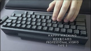 HHKB Pro Hybrid TypeS Typing Test Stock PBT Keycaps [upl. by Nitnelav]