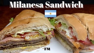 Milanesa Sandwich  Recipe [upl. by Nnaj350]