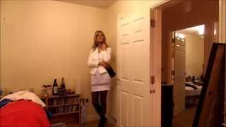 White dress and Blazer Crossdresser video [upl. by Ocisnarf317]