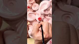 Happy Birthday Amanda Lepore 💋 Handpainting the lips of fifty Amanda sculptures in 2022 [upl. by Leavitt453]