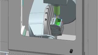 Trochoidal 5 axis milling NX 11 [upl. by Ettenom]