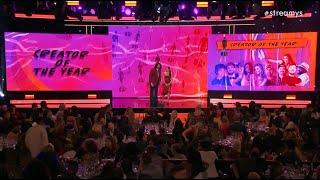 For the THIRD YEAR in a row MrBeast wins Creator of the Year  2022 YouTube Streamy Awards [upl. by Kiley]