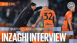 SIMONE INZAGHI INTERVIEW  LAZIO 02 INTER 🎙️⚫🔵 [upl. by Genvieve169]