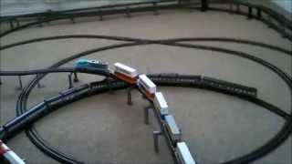 V74 Life Like Athearn and Walthers trains on power loc and ez track [upl. by Hamrnand854]