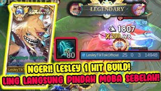 LESLEY BROKEN 1 HIT BUILD 25 KILL SEA HALBERD  SKY PIERCER 80STACK  Global Lesley Build Tersakit [upl. by Nnaxor48]