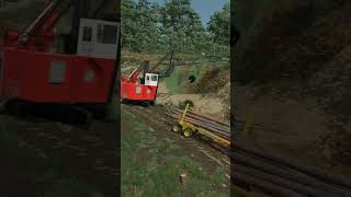 CYPRESS 7230 Loading HAYES HDX with Logs  MAP AZURA  FS22 drone farming automobile [upl. by Ajani]