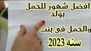 الجدول الصيني الجديد لسنه 2023 لافضل شهور الحمل بولد والحمل ببنت والتخطيط النوع قبل الحمل [upl. by Doherty]